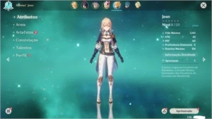 Genshin impact conta com Jean+Noelle(1)+ xingqiu+ bennet