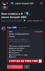 Passe barato free fire Discord