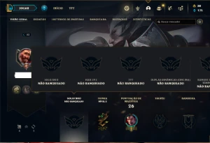 Conta Unranked lv 23 com 22 Champs e 7 Skins + 1 Ultimate - League of Legends LOL