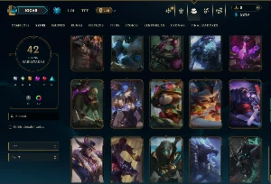 Prata 3 com 140 Champs e 42 Skins ( ADC / MID  JG ) - League of Legends LOL