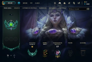 Conta PLATINA 4 | 62% Win - Lol (League Of Legends) Elomoon