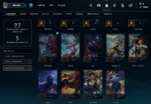 Conta PLATINA 4 | 62% Win - Lol (League Of Legends) Elomoon