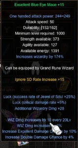 MEGAMU Itens Rune Wizard (RW) - MU Online