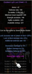 MEGAMU Itens Rune Wizard (RW) - MU Online