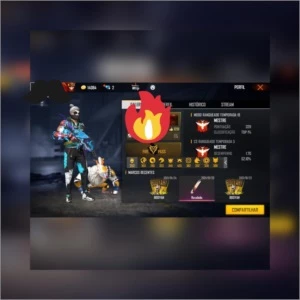 CONTA FREE FIRE RARA, MUITO GEMADA, COM PASSES ANTIGOS!