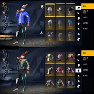 CONTA FREE FIRE RARA, MUITO GEMADA, COM PASSES ANTIGOS!