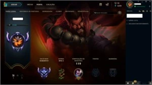 Conta League of Legends 259 SKins LOL