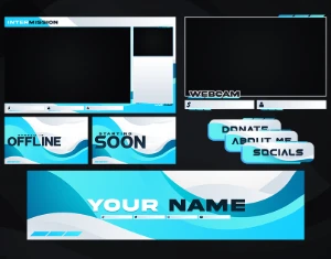 Arte Para Overlays Da Sua Live E Perfil De Streamer - Arte Digital Artes Canva