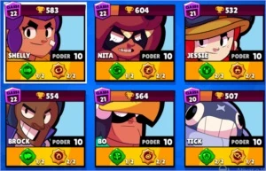 Conta - Brawl Stars (21K de troféus)