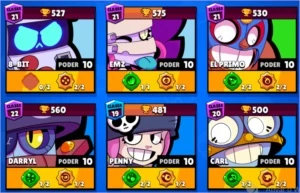 Conta - Brawl Stars (21K de troféus)