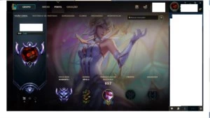 Conta de LOL barata,217 skins,Diamante 3,icones exclusivos - League of Legends