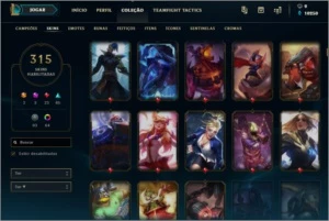 conta lol com todos os champs e skins raras - League of Legends