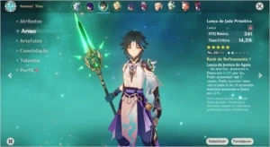 AR44/ 5* XIAO, EULA, SHOGUN RAIDEN E LANÇA DE JADE PRIMITIVA - Genshin Impact