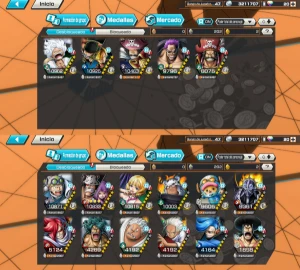 5 ex metas/ 12 bf metas - One Piece Bounty Rush OPBR