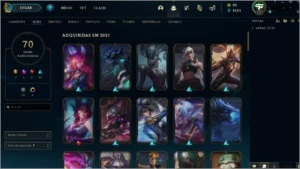 Conta de lol Nv.286 - League of Legends