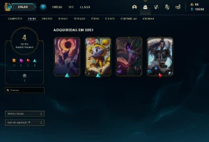 Conta DIAMANTE 1 | 75% Win - Lol (League Of Legends) Elomoon