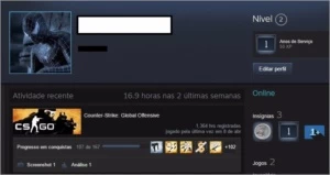 Conta Steam \\ CSGO SUPREME \\ 1372 horas jogadas \\ 1 ano