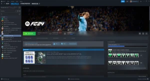 conta ea fc 24 junto com steam