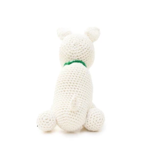 Cachorro Bacon Bull Terrier em amigurumi - Artesanato e Personalizados