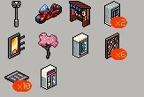 Pack Habitat Rua Japonesa do Leitão - Habbo