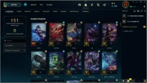 Conta Diamante 4, 42 campeões, 15 skins + 8 skins no espólio - League of Legends LOL