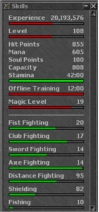 Tibia ACC. ED 136, RP 108, EK 85