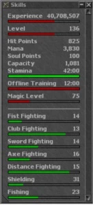 Tibia ACC. ED 136, RP 108, EK 85