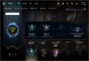 Conta platina 2 com TODOS os champs e 146 skins - League of Legends LOL
