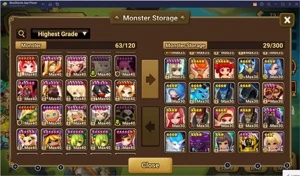 Conta Summoners Wars 3 LD Nat 5 Mid-game