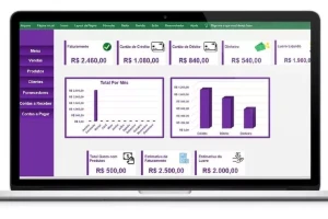 Planilha Controle Financeiro E Cadastro De Clientes E Vendas