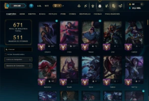 Unranked com TODOS os Champs e 142 Skins ( ADC / MID ) - League of Legends LOL