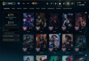 Unranked com TODOS os Champs e 142 Skins ( ADC / MID ) - League of Legends LOL