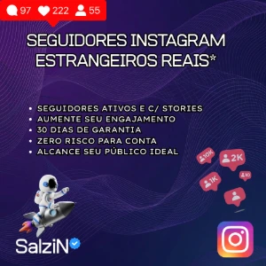 SEGUIDORES INSTAGRAM - REAIS ATIVOS