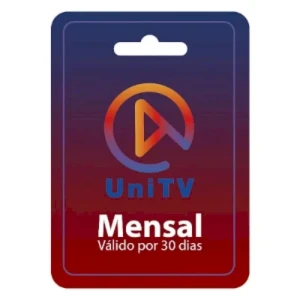 UniTV Recarga mensal 30 dias - Gift Card