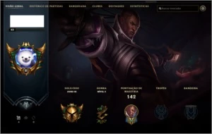 conta lol gold 3 mmr bom com várias skins - League of Legends