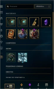 conta lol gold 3 mmr bom com várias skins - League of Legends