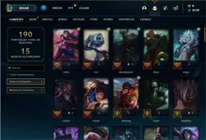 Conta Bronze 2 com 82 Champs e 33 Skins - League of Legends LOL