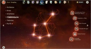 Conta AR40 com 4 personagens 5 estrelas - Genshin Impact