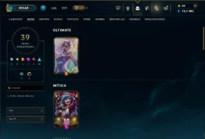 Prata 3 com 100 Champs e 39 Skins - League of Legends LOL