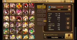 Conta Summoners war Ragdoll e Nina Light Collab e Gojo dark 