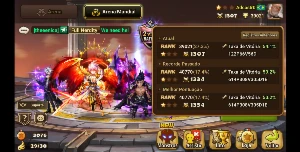 Conta Summoners war Ragdoll e Nina Light Collab e Gojo dark 
