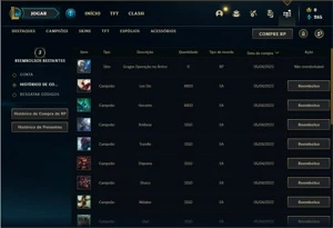 Conta bronze 3 com 20 champs e 1 skin - League of Legends LOL