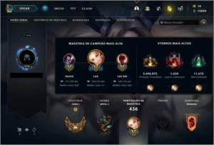 CONTA GOLD1 273 SKINS + CONTA VALORANT - League of Legends LOL