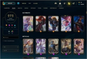 CONTA GOLD1 273 SKINS + CONTA VALORANT - League of Legends LOL