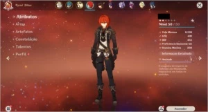 Conta AR45 com personagens 5⭐ - Genshin Impact
