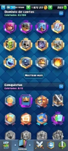 Conta de clash royale upadinha