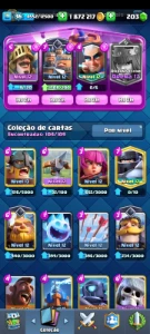 Conta de clash royale upadinha
