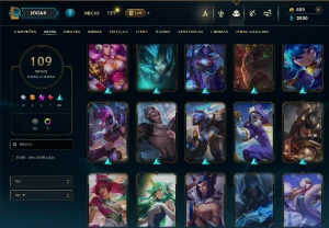 Conta De Lol/Full Acesso/ 109 Skins/ Level 312 /829 Rp / - League of Legends