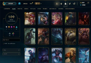 Conta De Lol/Full Acesso/ 109 Skins/ Level 312 /829 Rp / - League of Legends