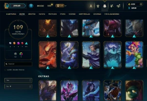 Conta De Lol/Full Acesso/ 109 Skins/ Level 312 /829 Rp / - League of Legends